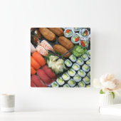 Assortment of Japanese sushi favorieten Vierkante Klok (Huis)