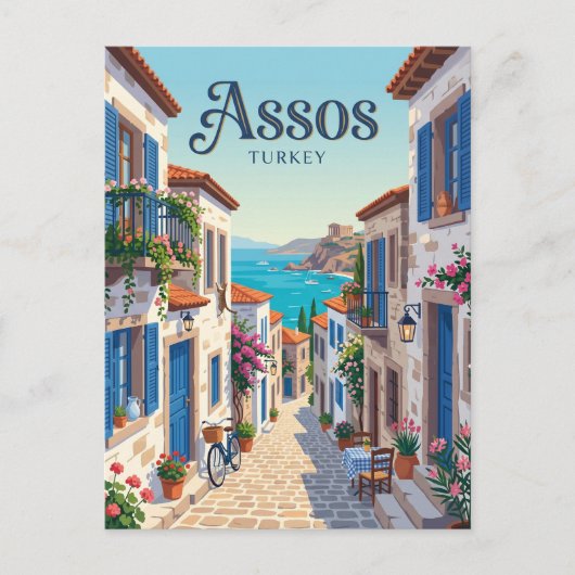 Assos Alley Turkije Briefkaart (Voorkant)