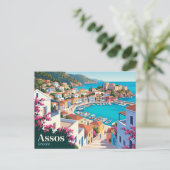 Assos Griekenland Briefkaart (Staand voorkant)