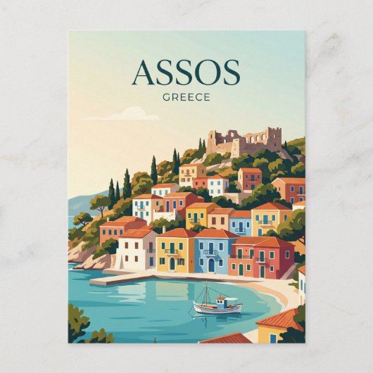 Assos Griekenland Briefkaart (Voorkant)