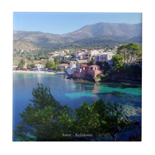 Assos - Kefalonia Tegeltje (Voorkant)