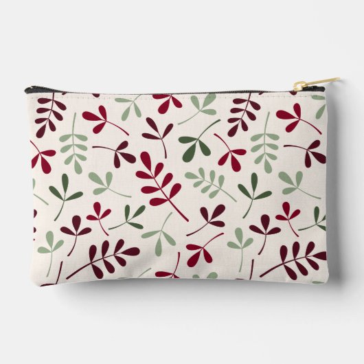 Assted Leaves Patroon Reds GRNS CRM (gepersonalise Etui (Achterkant)