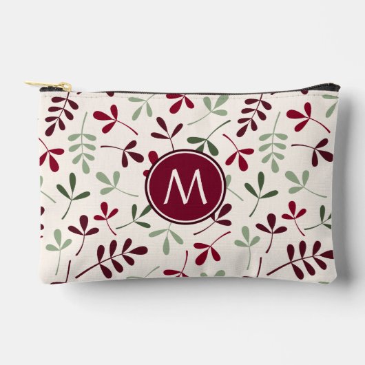 Assted Leaves Patroon Reds GRNS CRM (gepersonalise Etui (Voorkant)