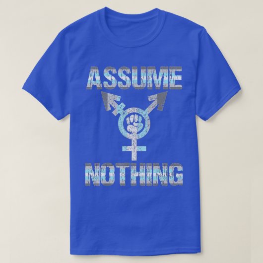 ASSUME NOHLE Demiboy Flag Bigender Pride T-shirt (Design voorkant)