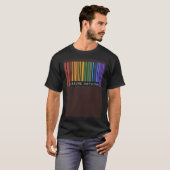 Assume Nothing Barcode Gay Pride Flag Coming Out I T-shirt (Voorkant volledig)