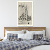 Assumptiekerk, Ansonia, Conn Canvas Afdruk (Insitu (Slaapkamer))