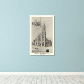 Assumptiekerk, Ansonia, Conn Canvas Afdruk (Insitu (Houten vloer))