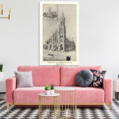 Assumptiekerk, Ansonia, Conn Canvas Afdruk (Insitu (Woonkamer))