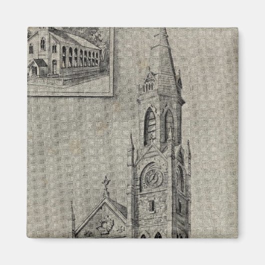 Assumptiekerk, Ansonia, Conn Magneet (Voorkant)