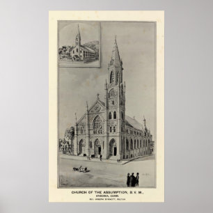 Assumptiekerk, Ansonia, Conn Poster