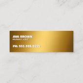 assurantiemakelaar mini visitekaartje (Achterkant)