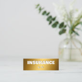 assurantiemakelaar mini visitekaartje (Staand voorkant)