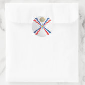 Assyria Round-pictogramvlag Ronde Sticker (Tas)