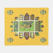 Assyrian Anunnaki Fleece Blanket (Voorkant (Horizontaal))