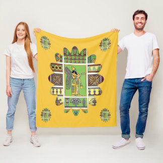 Assyrian Anunnaki Fleece Blanket Deken
