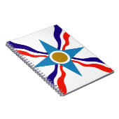 Assyrian Flag - Ata d'Ator Spiral Notebook Notitieboek (Rechterzijde)