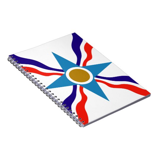 Assyrian Flag - Ata d'Ator Spiral Notebook Notitieboek (Rechterzijde)