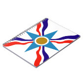 Assyrian Flag - Ata d'Ator Spiral Notebook Notitieboek (Linkerzijde)