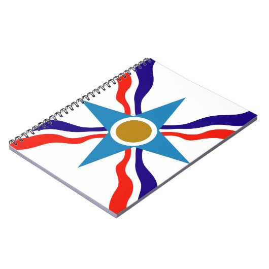Assyrian Flag - Ata d'Ator Spiral Notebook Notitieboek (Linkerzijde)