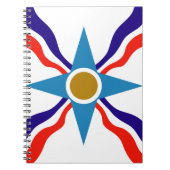 Assyrian Flag - Ata d'Ator Spiral Notebook Notitieboek (Voorkant)
