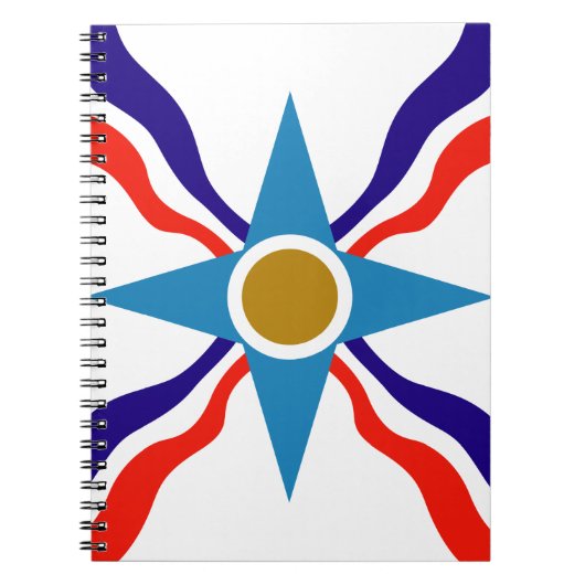 Assyrian Flag - Ata d'Ator Spiral Notebook Notitieboek (Voorkant)