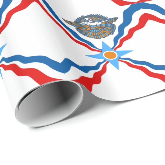 assyrian-Flag Cadeaupapier (Rol Hoek)