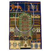 Assyrian Gold Lion, Sun & Ancient Angels Artistic Medium Cadeauzakje (Voorkant)