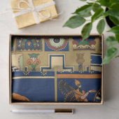 Assyrian Gold Lion, Sun & Ancient Angels Artistic  Tissuepapier (Geschenk)