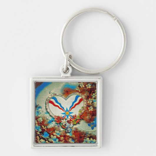 Assyrian Heart Sleutelhanger (Voorkant)