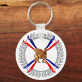 Assyrian Lamassu & Flag Sleutelhanger (Voorkant)