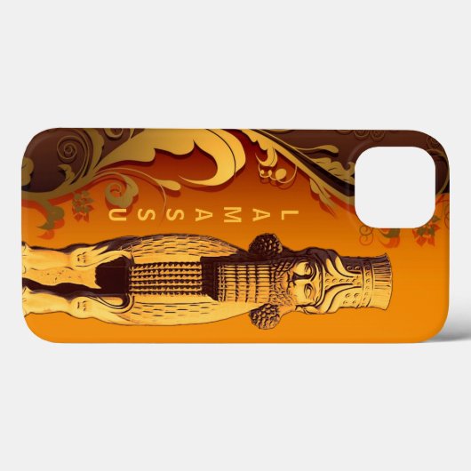 Assyrian Lamassu iPhone case (Achterkant (horizontaal))