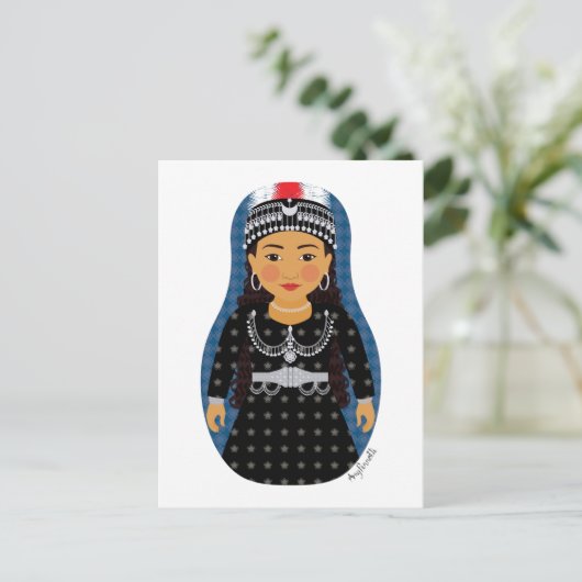 Assyrian Matryoshka Briefkaart (Staand voorkant)