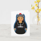 Assyrian Matryoshka Kaart (Gele Bloem)