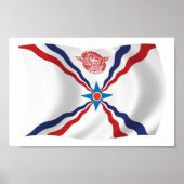 Assyrian Nation Flag Poster Print (Voorkant)