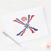 Assyrian Nation Flag Sticker (Envelop)