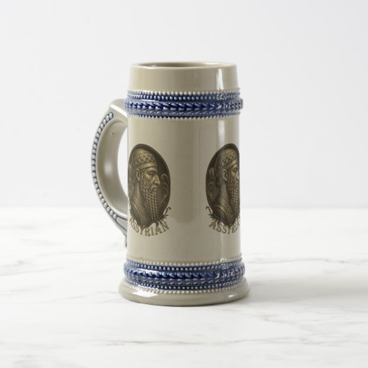 Assyrian ( SARGON )Mug Bierpul (Voorkant links)