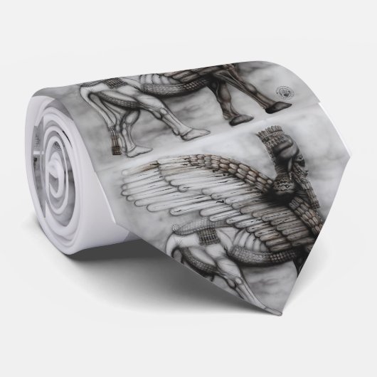 Assyrian Wing Bull Stropdas (Opgerold)