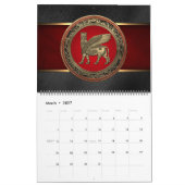 Assyrian Winged Bull - Gold Lamassu Kalender (Mar 2027)
