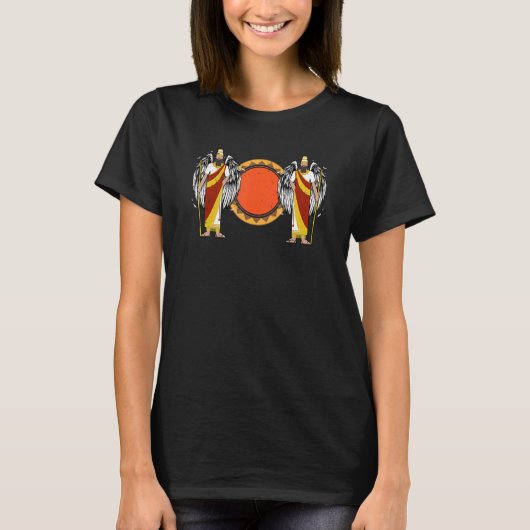 Assyrian Winged Genie Mythology Ancient T-shirt (Voorkant)