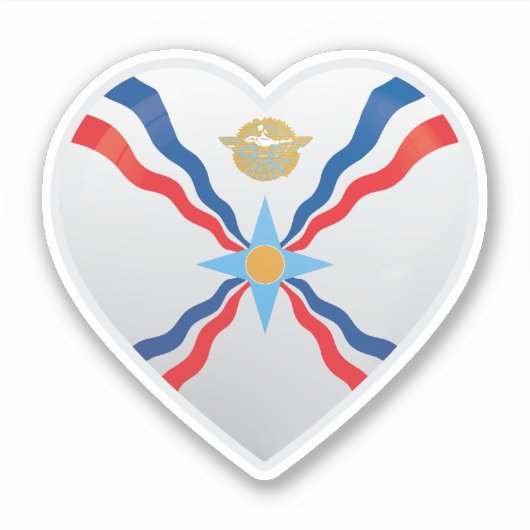 Assyrië Liefde Icon Sticker (Voorkant)