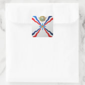 Assyrië vierkante glanzende vlag sticker (Tas)