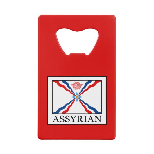 Assyrisch Creditkaart Flessenopener (Voorkant)