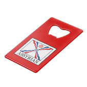 Assyrisch Creditkaart Flessenopener (Voorkant Gekanteld)