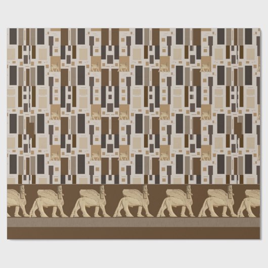 Assyrisch Gift Wrapping Paper Cadeaupapier (Vlak)
