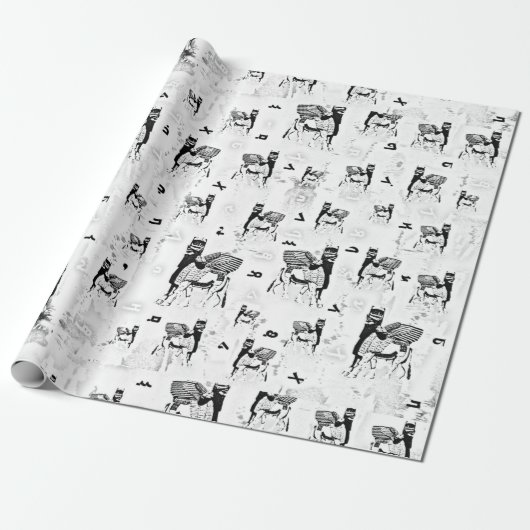 Assyrisch Gift Wrapping Paper Cadeaupapier (Uitgerold)