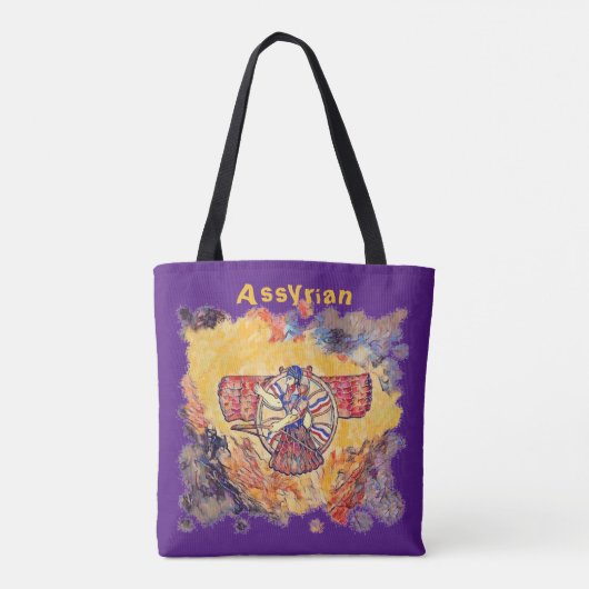 Assyrisch KunstTas Tote Bag (Achterkant)