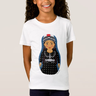 Assyrisch meisje Matryoshka Girls Baby Doll (gebra T-shirt