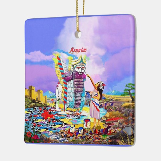 Assyrisch Nieuwjaar Keramisch Ornament (Links)