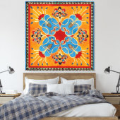 Assyrisch Ornament Print Canvas Kunst (Insitu (Slaapkamer))