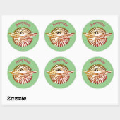 Assyrisch Ronde Sticker (Vel)